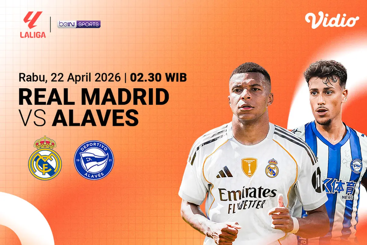 Real Madrid vs Alaves menjadi lanjutan La Liga pekan ke-33. Eksklusif hanya di Vidio.