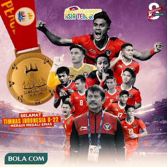 SEA Games - Ilustrasi Timnas Indonesia Meraih Medali Emas di SEA Games 2023