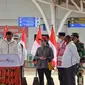 Presiden Joko Widodo (Jokowi) bersama Menteri Perhubungan (Menhub) Budi Karya Sumadi meresmikan Terminal Baru Bandara Mopah di Kabupaten Merauke, Papua. (Dok Kemenhub)
