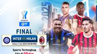 Jadwal pertandingan Final Supercoppa Italiana 2025 antara Inter Milan vs AC Milan di Vidio. (sum. doc. vidio.com)