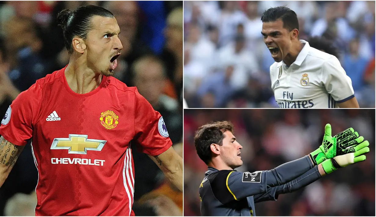 Berikiut ini Ibrahimovic dan empat pemain top dunia yang resmi berstatus tanpa klub sejak 1 Juli 2017. (Kolase foto-foto dari EPA)