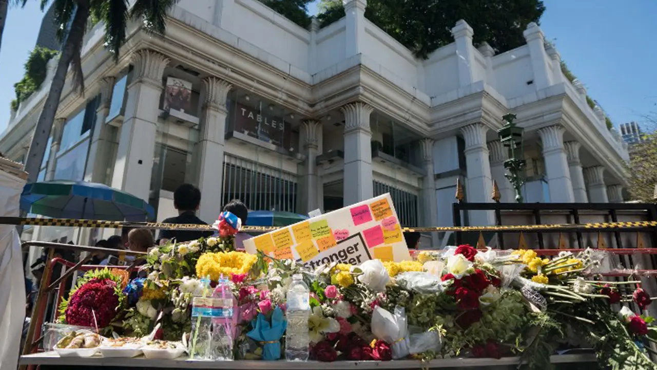 20150819- Doa Bersama di Lokasi Ledakan Bom Thailand-Bangkok