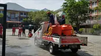 Pemkot Tarakan Disinfektan Eks Lokasi Karantina di SMPN 2 Tarakan