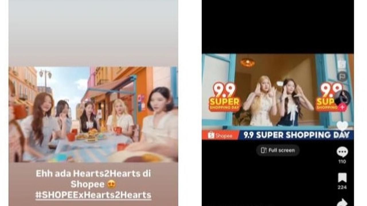 Hearts2Hearts Tampil Kompak Nyanyi Lirik Indonesia di Iklan Shopee 9.9 Super Shopping Day, Aurel dan Raffi Ahmad Beri Pujian