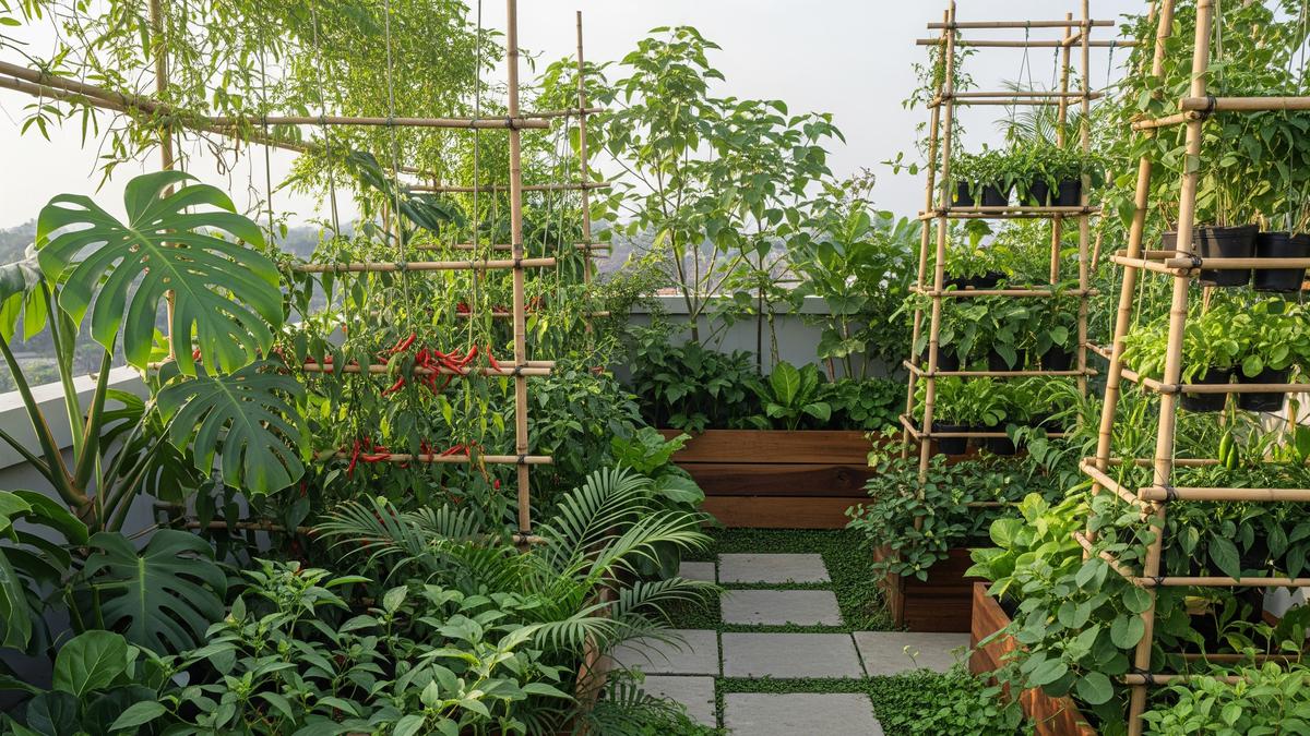 7 Model Kebun Sayur Hijau yang Estetik di Rooftop untuk Hunian Modern