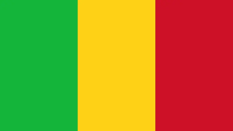Ilustrasi bendera Mali
