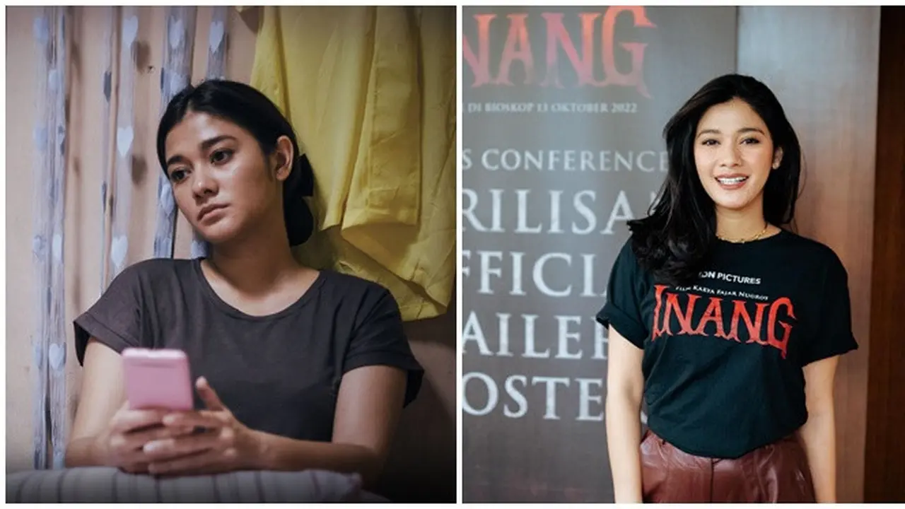 6 Potret Naysilla Mirdad di Konferensi Pers Film Inang, Perdana Main di Layar Lebar