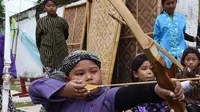 Jemparingan, tradisi panahan kuno budaya Yogyakarta (AFP)