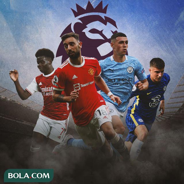 Premier League - Bukayo Saka, Bruno Fernandes, Phil Foden, Mason Mount