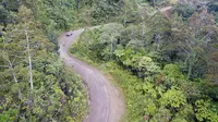 Jalan Trans Papua ruas Wamena-Elelim (Foto: Dok Ditjen Bina Marga Kementerian PUPR)