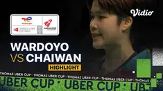 Berita video highlights pertandingan kelima Indonesia vs Thailand di perempat final Piala Uber 2020, di mana Ester Nurumi Tri Wardoyo mengalami kekalahan, Jumat (15/10/2021) pagi hari WIB.