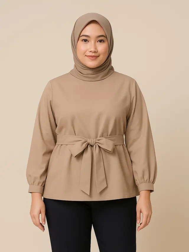 6 Model Blus Polos Modern, Simpel Tapi Elegan