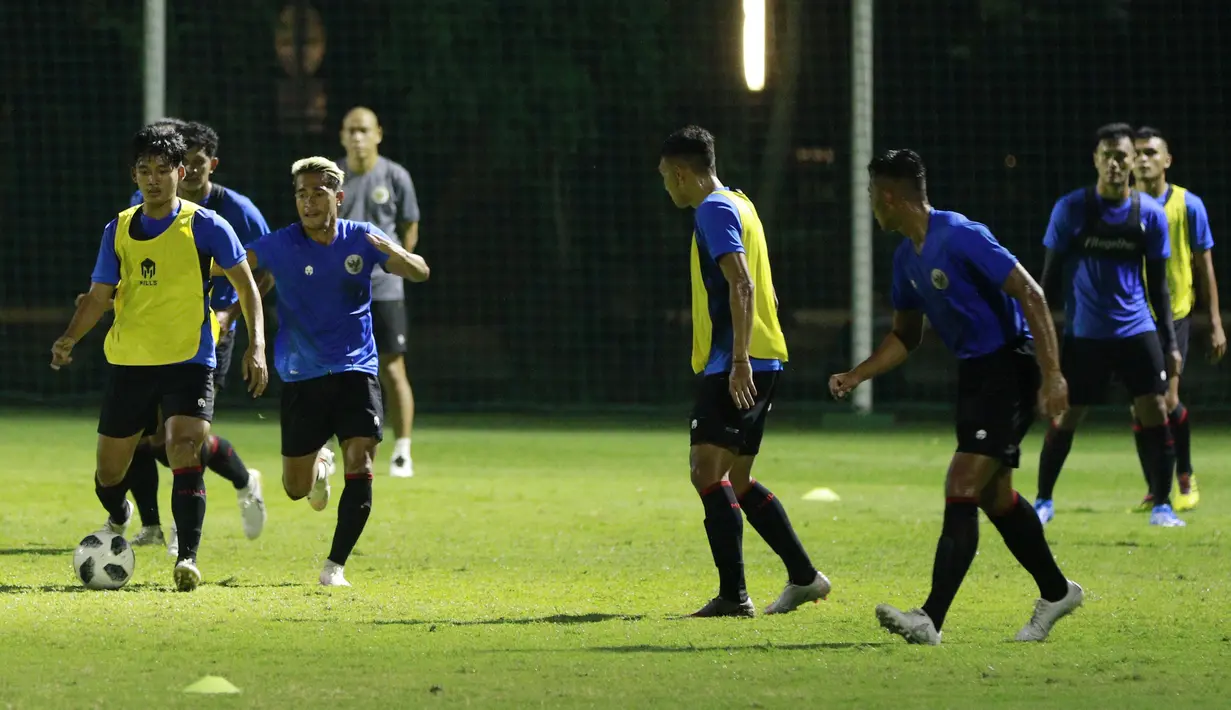 Timnas Indonesia juga akan menantang Bali United pada Jumat (5/3/2021). Laga ini menjadi penutup pemusatan latihan yang sudah digelar sepanjang Februari 2021 itu. (Foto: Bola.com/M Iqbal Ichsan)