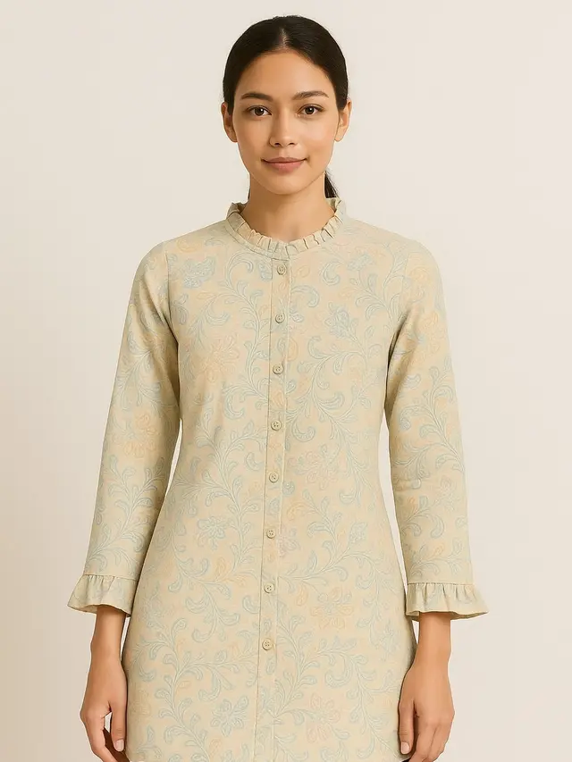 Model Batik Tunik Slimfit Wanita Terbaru