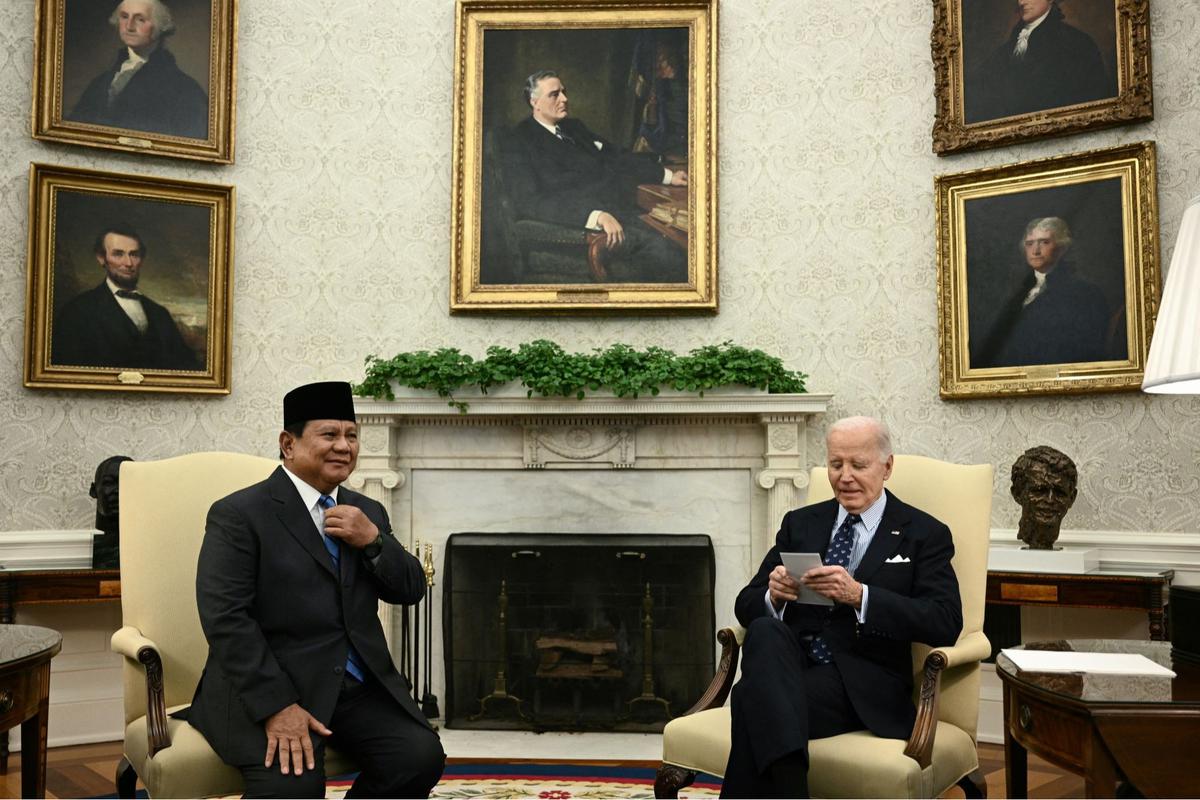 Prabowo bertemu Presiden AS Joe Biden di Washington DC