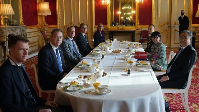 Kunjungan Menlu Retno dan Menlu Inggris Dominic Raab ke London pada 14 Oktober 2020.