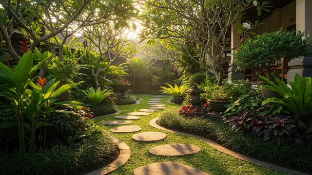 Inspirasi Taman Samping Rumah yang Bikin Tetangga Iri/AI Generated