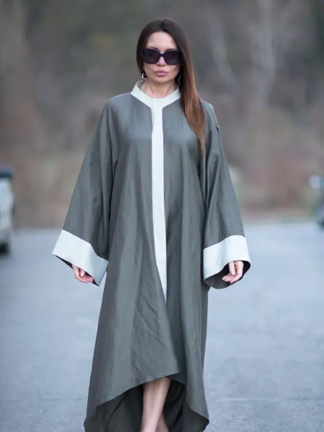 ilustrasi abaya loose untuk lebaran/eugfashion.com