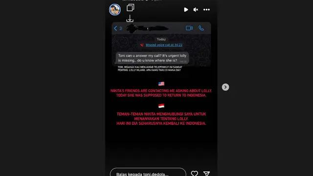 Antonio Dedola Panik Dengar Kabar Lolly Anak Nikita Mirzani Hilang dan Tak Bisa Dihubungi