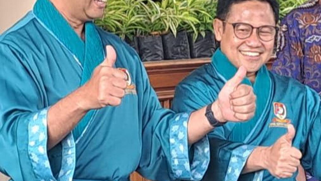 Potret Semringah dan Salam Dua Jempol Anies-Cak Imin, Siap Jalani Pemeriksaan Kesehatan