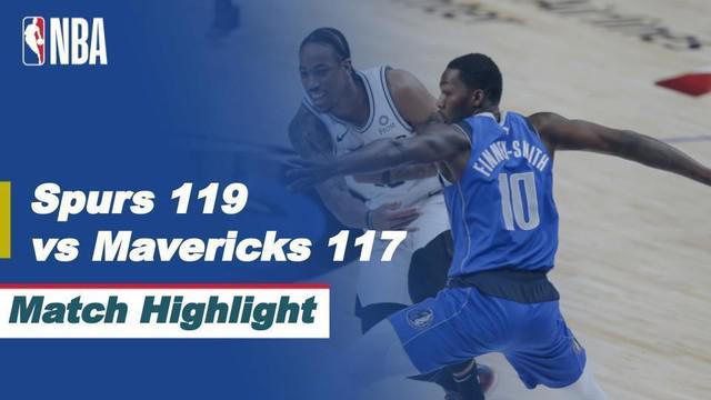Berita video highlights NBA pertandingan antara San Antonio Spurs melawan Dallas Mavericks yang berakhir dengan skor 119-117.