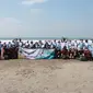 Kader Lingkungan IPB bersama masyarakat pesisir menggelar aksi jaga ekosistem laut di Sukabumi, Jawa Barat (Foto: Liputan6.com/Istimewa)