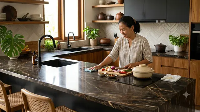 Material Meja Dapur yang Tidak Mudah Kusam, Bikin Tetap Terlihat Baru Model Dekton