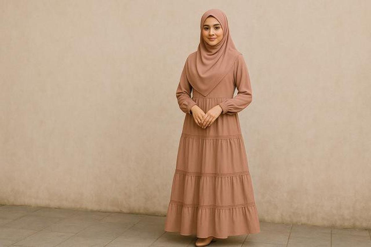 7 Gamis untuk Wanita Bertubuh Mungil agar Tidak Terlihat 'Tenggelam'