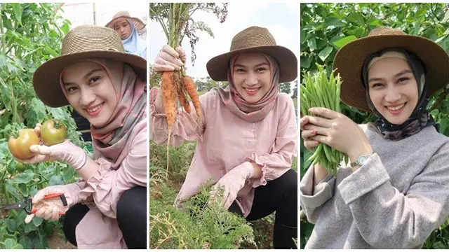 Cocok Jadi Duta Petani Milenial, Ini 6 Potret Melody Laksani Ikut Program Pertanian di 2019