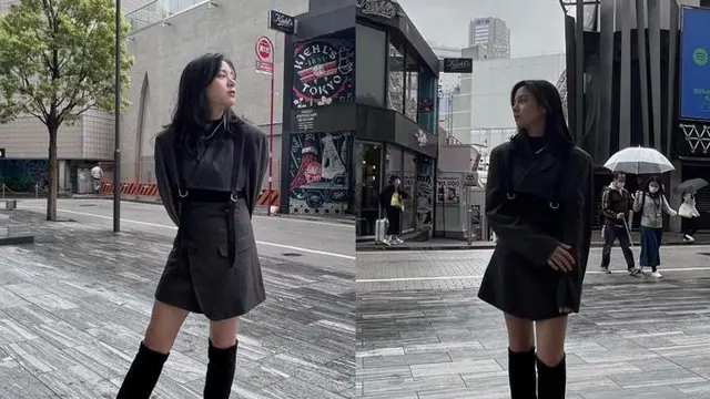 Zee JKT48 padu padan blazer