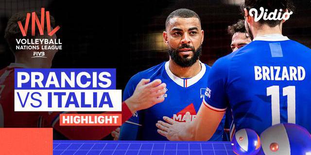 VIDEO: Prancis Raih Kemenangan Mudah Kontra Italia di Volleyball Nations League Putra