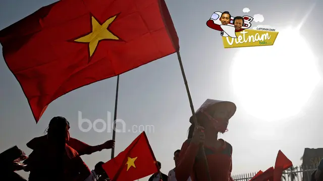 Fans Vietnam dan Suasana Sebelum Laga Semifinal  Piala AFF 2016