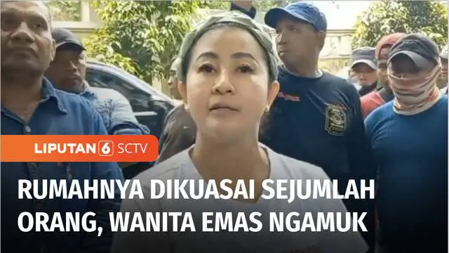 Ketua Partai Republik Satu, Hasnaeni Moein, mengamuk saat mengetahui rumahnya dikuasai sejumlah orang, di kawasan Lebak Bulus, Jakarta Selatan. Hasnaeni tak terima karena keluarganya masih berada di dalam rumah.