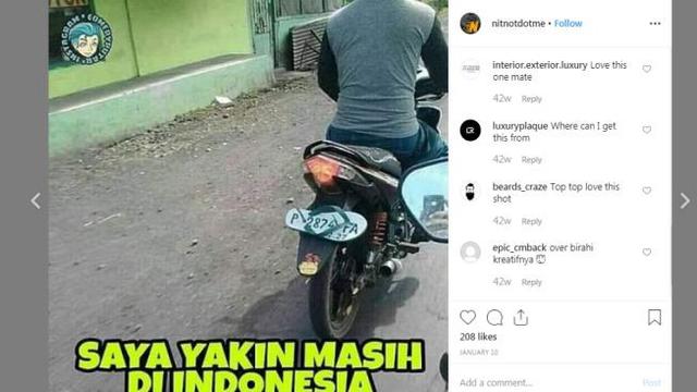 Berbagai hal bisa dijadikan Meme menarik, tidak terkecuali yang berkaitan dengan otomotif.