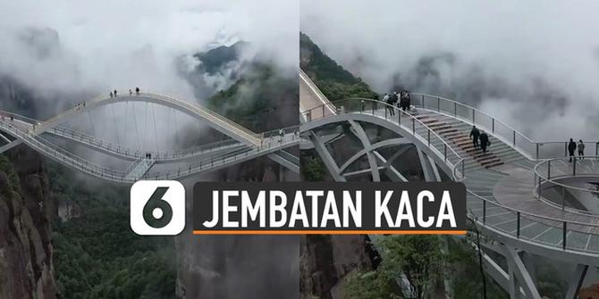 VIDEO: Menakjubkan, Jembatan Unik Di China Karena Terbuat Dari Kaca