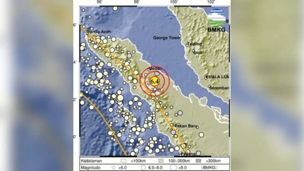Gempa M6.4 Guncang Simalungun-Pematangsiantar Terasa Hingga Medan, BMKG Pastikan Tak Berpotensi Tsunami