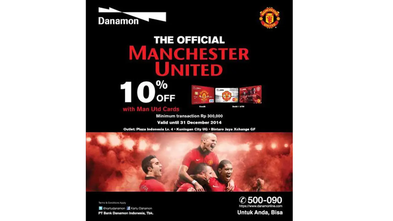Asyik, Ada Diskon Tambahan 10 Persen di Manchester United Store