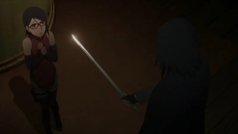 Sasuke dan Sarada di anime Boruto. (Pierrot)