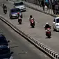 Pemprov DKI Jakarta berencana memperluas area pelarangan sepeda motor melintas hingga Bundaran Senayan, Jakarta, Jumat (9/1/2015). (Liputan6.com/Johan Tallo)