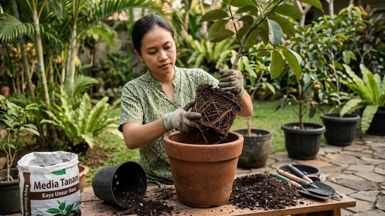 Cara Mengatasi Akar Tanaman Buah Memenuhi Pot