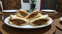 Cara Buat Roti Tawar Isi Daging Sapi Tumis yang Mengenyangkan