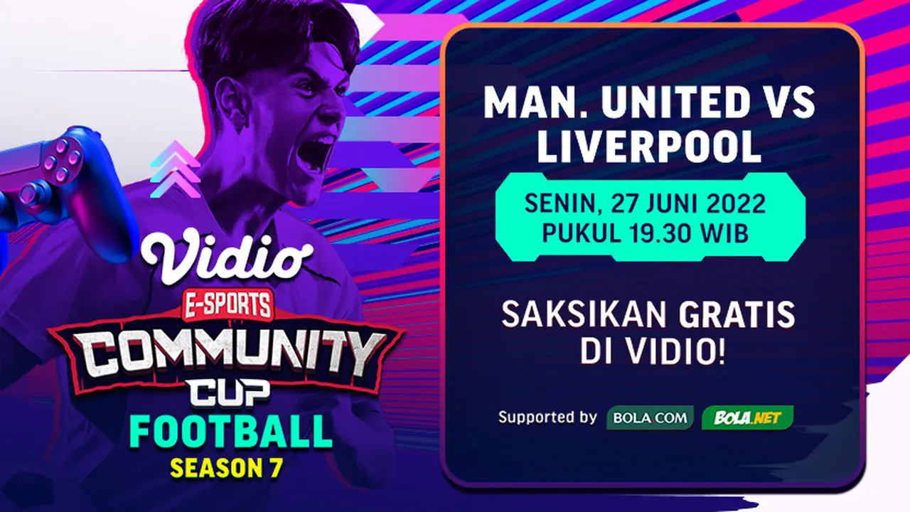 Link Live Streaming Vidio Community Cup Football Season 7 Malam Ini  : Manchester United Vs Liverpool Di Vidio