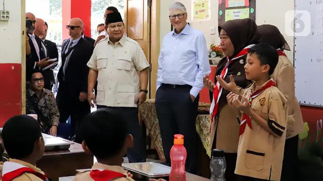 Momen Presiden Prabowo Ajak Bill Gates Tinjau Langsung Pelaksanaan Program MBG