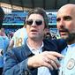 Eks gitaris Oasis, Noel Gallagher, menghadiri pesta juara Manchester City. (Twitter)
