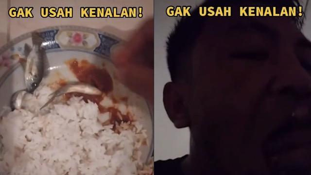 Viral Pria Ini Makan Ikan yang Masih Hidup, Bikin Warganet Geli