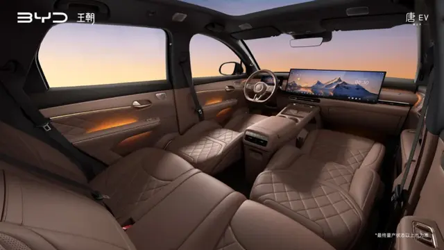 Layout Kabin Mewah BYD Tang Gen-3 Amber Brown
