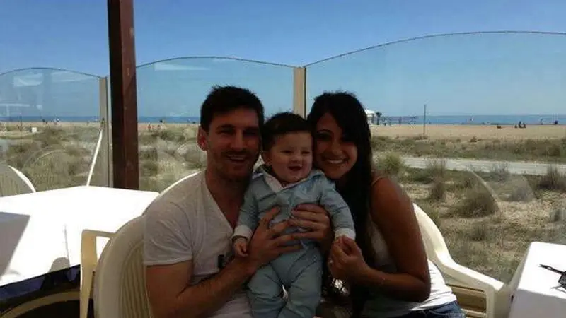 Lionel Messi dan Antonella Roccuzzo