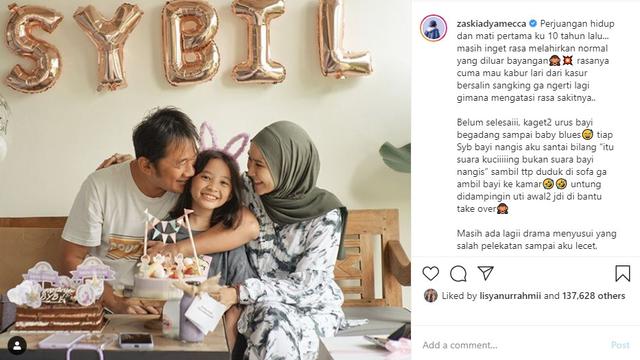 Zaskia Adya Mecca (Foto: Instagram/@zaskiaadyamecca)