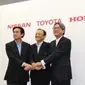 Toyota, Nissan, dan Honda sepakat untuk bekerja sama membangun stasiun pengisian bahan bakar hidrogen di Jepang (Foto: Yahoo). 