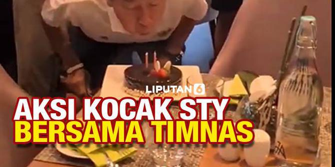 VIDEO: Beredar Video Ulang Tahun Shin Tae-Yong Bersama Timnas Indonesia, STY Joget Seru!